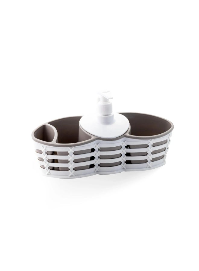 Basin organizer with soap dispenser multi colored - Image 1